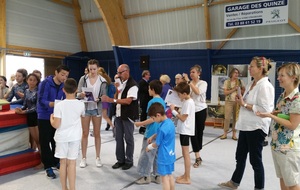 Remise des manchons en gymnastique artistique masculine