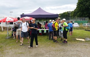 Stand marche nordique animé par le club partenaire Athlé Santé Nature 67