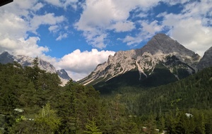 Vue sur les Alpes lors de la balade à Seefeld